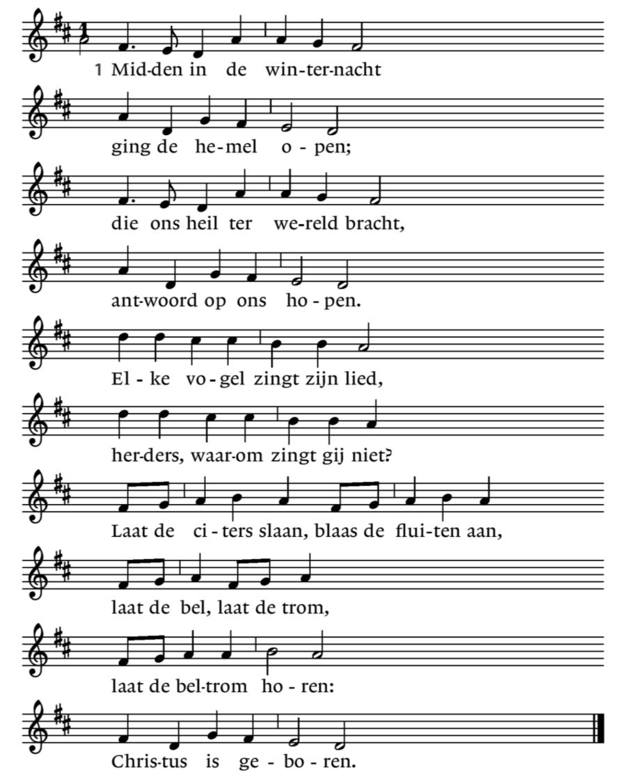 Inleidend orgelspel: Louis-Claude Daquin (1694-1772) - Noël ( Quand Jesus naquit a Noël ) Zingen: Lied 486: 1, 2, 3 en 4 2.