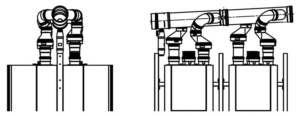 Rookgasafvoer Dimensionering cascadesystemen Max.