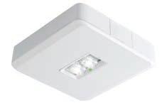 Lichtspreiding: lang (L) - opbouw Geschikt voor plafondhoogtes tot 2 meter 23 meter spacing op 3 meter hoogte 54 EVA-DLO 55202705/3 x LED 2 W 203 lm