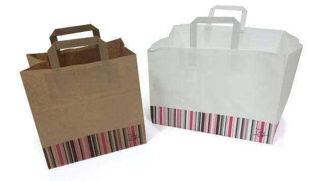 250 ex. Shoppingbag Vichy Twist - Gebleekte kraft Code LxBxS Omschrijving Vpe.