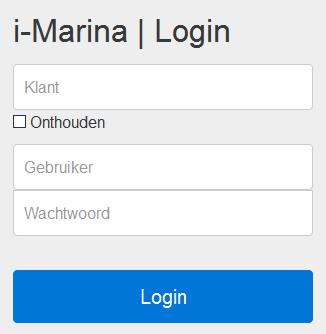 A. i-marina Software A.I. Inloggen Ga naar https://www.i-marina.eu/login/ en controleer of u verbinding heeft met de server van Sudum (overeenkomstig met onderstaande afbeelding).