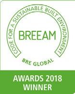 WINNAAR BREEAM AWARDS Bij de internationale BREEAM Awards competitie in Londen nam HAUT het op tegen bijzondere woonprojecten uit onder meer het Verenigd Koninkrijk en China.