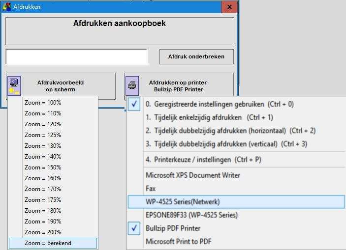 onderaan) Ctrl + R Ctrl + S Ctrl + V Ctrl + W Ctrl + Z Rekeninghistoriek raadplegen Proef- en Saldibalans raadplegen en afdrukken Verkoopdagboek inschrijven Werkkopieën maken of gebruiken Zoek in