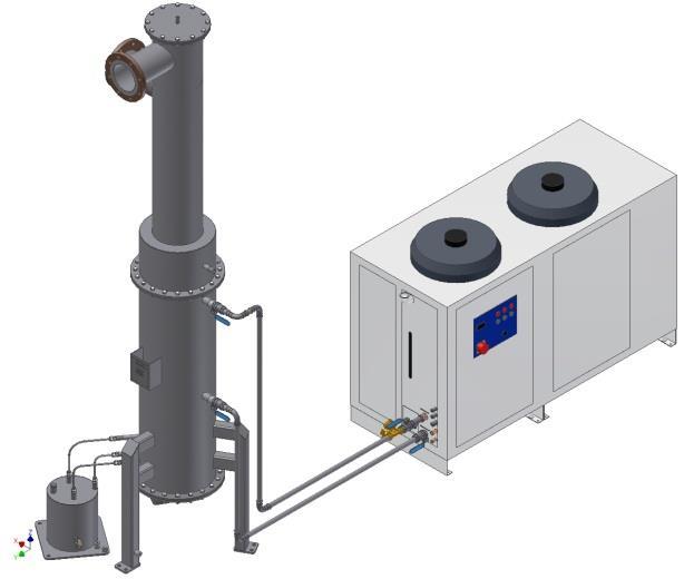 H5: Bijlage Machines en uitleg GTP Installatie De door GtS ontwikkelde GTP-filter is een "all-in-one" systeem dat gaskoeling combineert met ontwatering en opwarmen.