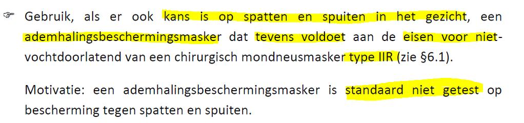 Wat zegt de WIP-richtlijn Stichting Ademhalingsbeschermingsmaskers (ABM): De ABM'szijn