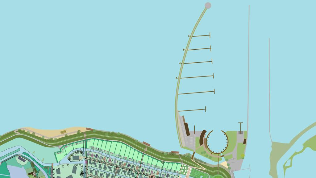 Havenontwerp In opdracht van het consortium zijn landschapsarchitect La4Sale in samenwerking met Marco Bruijnes Architecten tot onderstaand ontwerp gekomen welke voldoet aan de