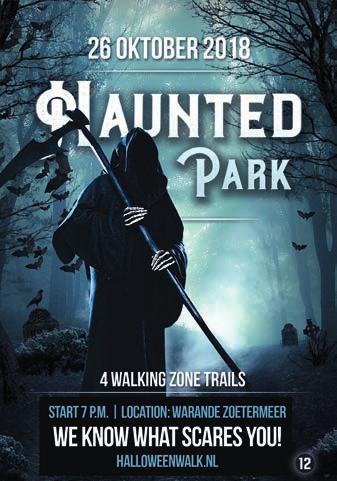 HAUNTED PARK Kom ons Haunted Park bezoeken en laat je verrassen en verbazen door de verschillende griezelige avonturen in dit park.