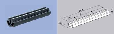 Afwerking Lengte Verpakking 030192 zwart 1152 mm 15