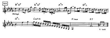 Voorbeeld 1: Dit nummer maakt enkel en alleen gebruik van antiek mineur, zowel wat betreft toonladder als akkoorden.
