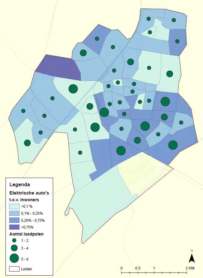 In Leiden zijn op dit moment 126 publieke laadpalen.