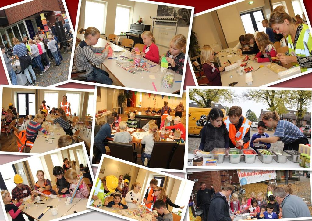 In en om de dorpen Vakantiebijbelfeest Woensdag 21 oktober 2015 waren er 42 kinderen onder leiding van een flinke groep zeer enthousiaste begeleiders in de Hoge Weye aan het knutselen.