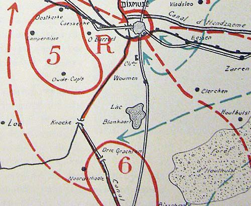 Desteldonk, Evergem, Poeke en Lotenhulle. Op 12 oktober verdedigden ze de Leiebruggen te Deinze en in de namiddag waren ze aan het kanaal van Gent naar Brugge.