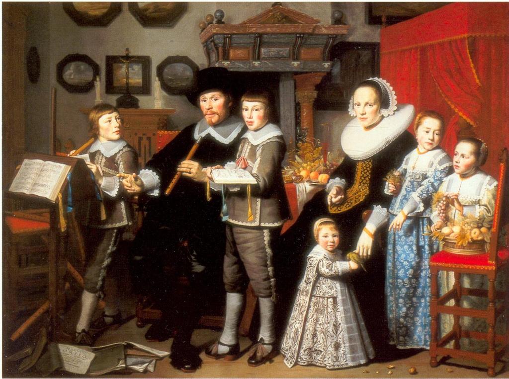 Ve. MICHIEL CORNELISZ. VAN DER DUSSEN, geb. 25 maart 1600, jm. wonend aan het Bagijnhof 1625, aan de Koornmarkt 1626, van zijn gezin is in 1640 een schilderij door Hendrick Cornelisz.