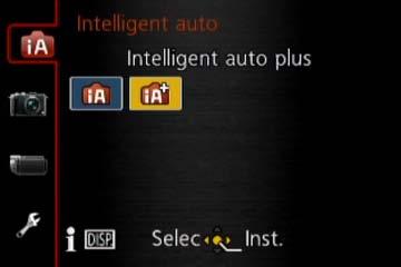 Toepassing (opname) Foto s opnemen met automatische instellingen Modus [Intelligent auto] Modus [Intelligent auto plus] Wanneer de modus [Intelligent auto plus] is geselecteerd, kunt u gemakkelijk de