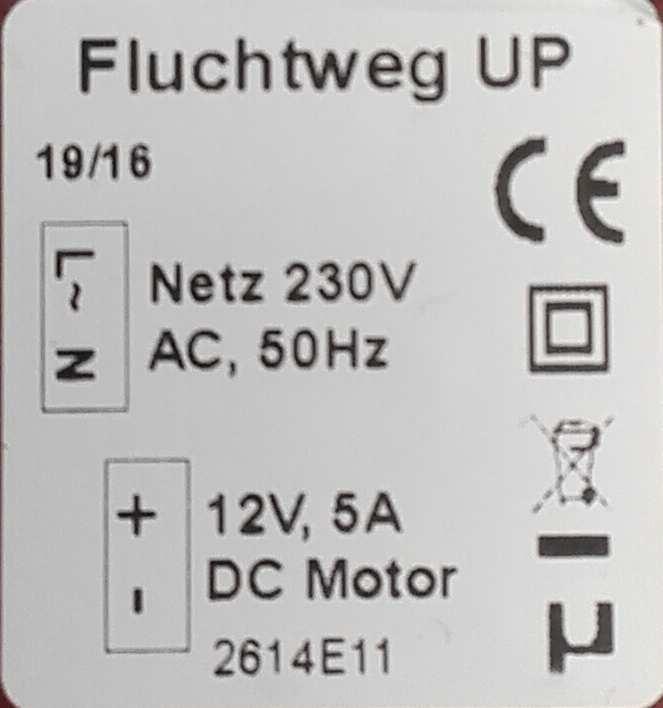 Doelmatig gebruik De nooduitgangbesturing voor de tweede nooduitgang in deze gebruiksaanwijzing is bedoeld voor de voeding en aansturing van een gelijkstroom-buismotor van het model M19 van