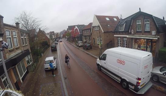 en 3 referentiestraten met fietsstroken) is gedurende