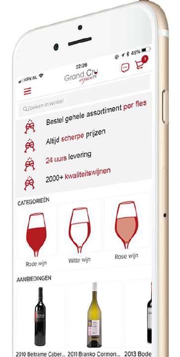 U kunt onze producten op de proeftafels en in de winkel in alle rust scannen met de scan-functie in de Grandcruwijnen App.