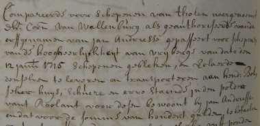 Adriaen Jorissen Buijck, landman, tr.1 Jacomijntje Frans; otr.2 als won. int Roolandt, Scherpenisse 22 mei 1658 Willemijntje Huijbrechts, wed. van Marijnis Commers, won. int Roolandt. Marinus Pieterse Bitterhoeck, 1678 - Marinus Pieterse Bitterhoeck, geb.