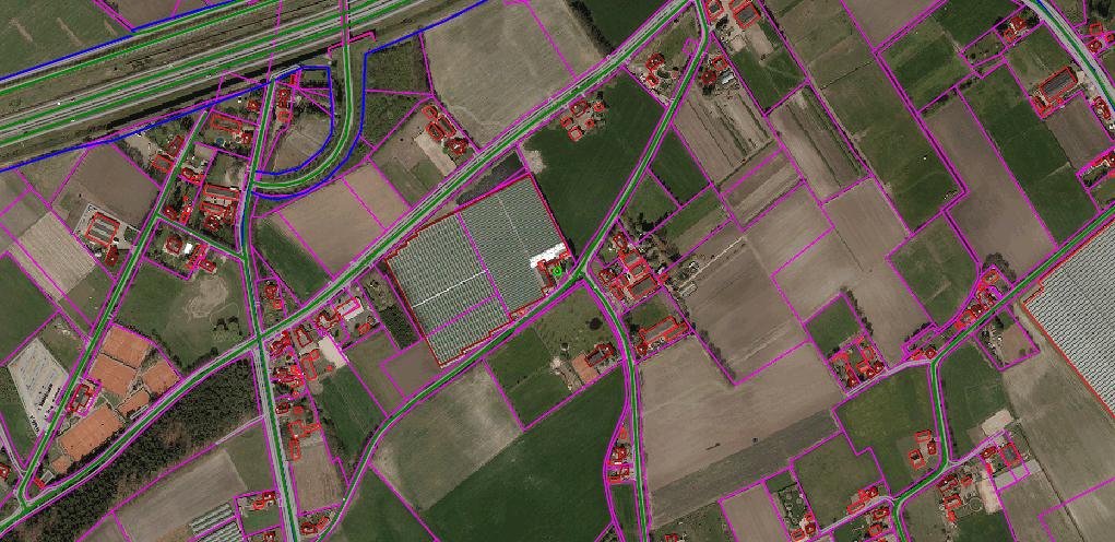 Lazerijstraat 2 Uitsnede luchtfoto ligging plangebied