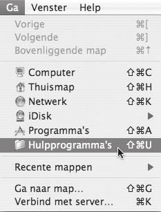 12 Dubbelklik op het pictogram [Printerconfiguratie] ( ). Als u Mac OS X v10.1.5 of v10.2.8 gebruikt, dubbelklikt u op de map [Hulpprogramma's] en dubbelklikt u daarna op het pictogram [Centro Stampa].