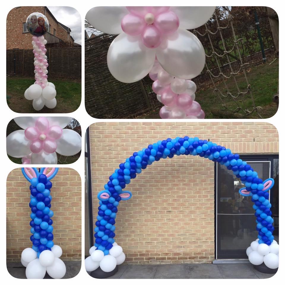 Ballondecoraties 2017-2018 28/01/2018 Ballon decoraties voor alle gelegenheden zoals verjaardag, huwelijk, communie of