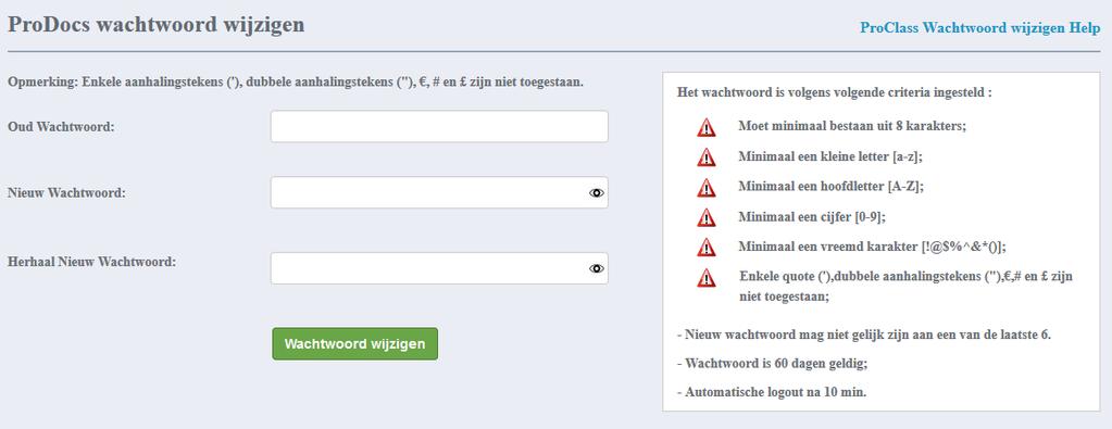 Aan de slag met ProDocs Om gebruik te kunnen maken van ProDocs dient u in bezit te zijn van een gebruikersnaam en wachtwoord!