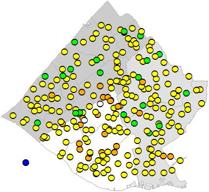 Figuur 4.1: Totaalscore Ecologische Beoordelingssystemen (EBEO-toetsing) De totaalscore van de EBEO-toetsing geeft inzicht in de resultaten van deze toetsmethodiek.