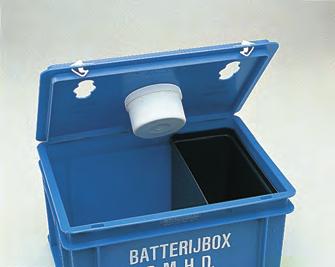 batterijkoker, design uitvoering vloerbevestigingsplaat voor BAT-120800 met slot batterijkoker, kunststof