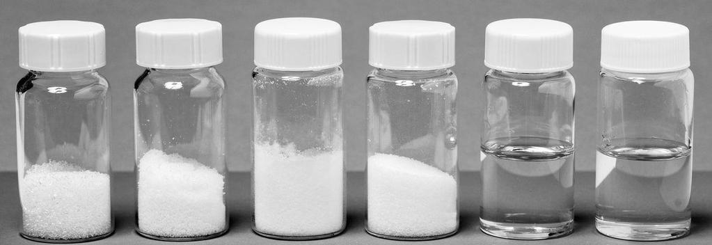 Toveren met suikers Een geheel nieuwe klasse van oplosmiddelen ontdekt (NADES) en gepatenteerd Typische NADES 1: sucrose, 2: fructose, 3: glucose, 4: