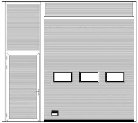 2.3 Vaste secties Vaste secties kunnen vooral handig zijn bij het opvullen van ruimte rond nieuwe poorten die kleiner zijn dan de opening. Vaste secties zijn verkijgbaar in boven- en zijsecties.