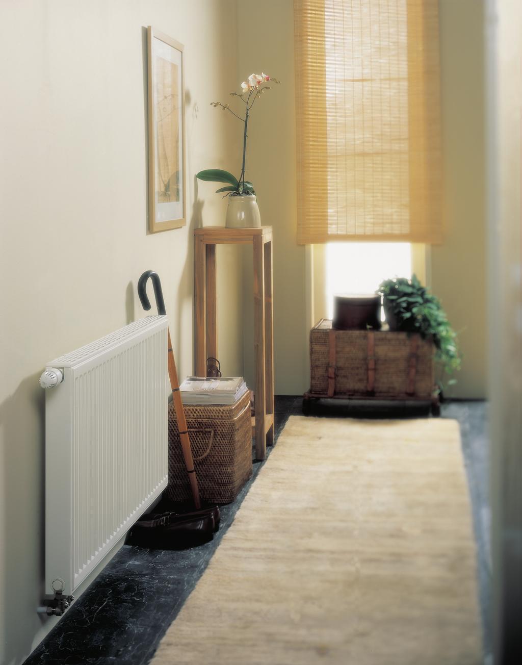 Premium Alle leidingen zijn perfect verwerkt in de radiator waardoor de aanslui ting uit de muur kan komen.