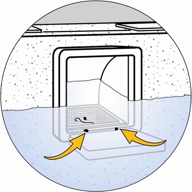 1) Skimmer Het oppervlaktewater van de spa wordt aangezogen in de hoog debietsskimmer door de pomp.