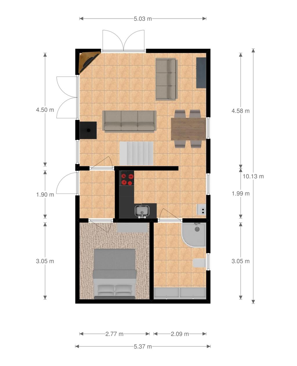 PLATTEGROND Maatgeving is indicatief. Hieraan kunnen geen rechten worden ontleend.