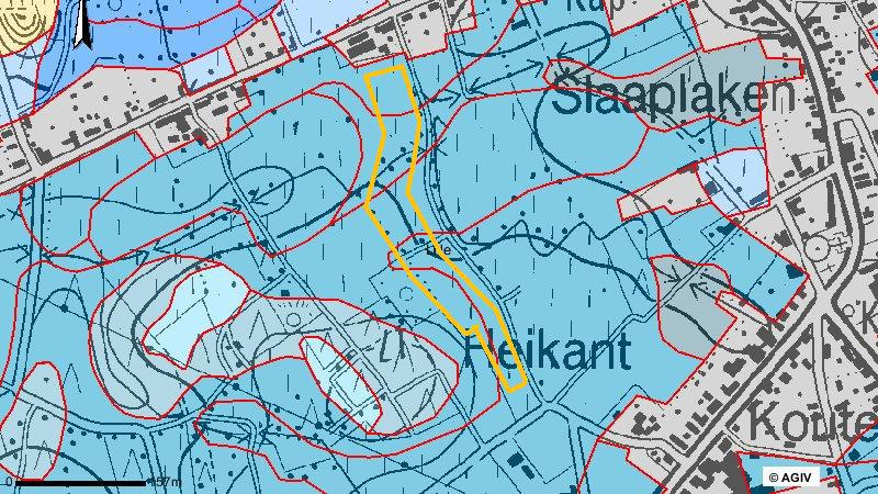 Hoofdstuk 1 Inleiding Naar aanleiding van een nieuwe verkaveling gelegen langs het wandelpad tussen de baan Schrieken en de baan Heikant werd door het Agentschap R-O Vlaanderen, Onroerend Erfgoed een