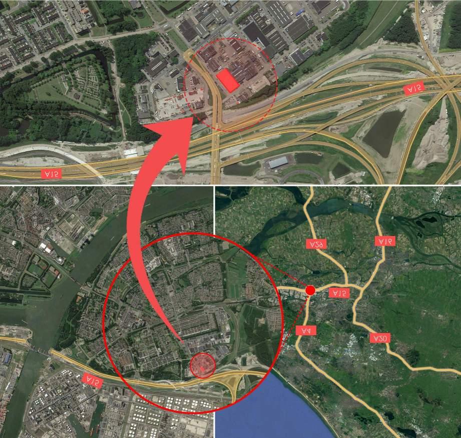 Algemeen Het bedrijven-/industrieterrein Gadering is gelegen te Hoogvliet en ligt direct aan de op- en afritten van de rijksweg A1 Het complex ligt op een zichtlocatie waar elke dag