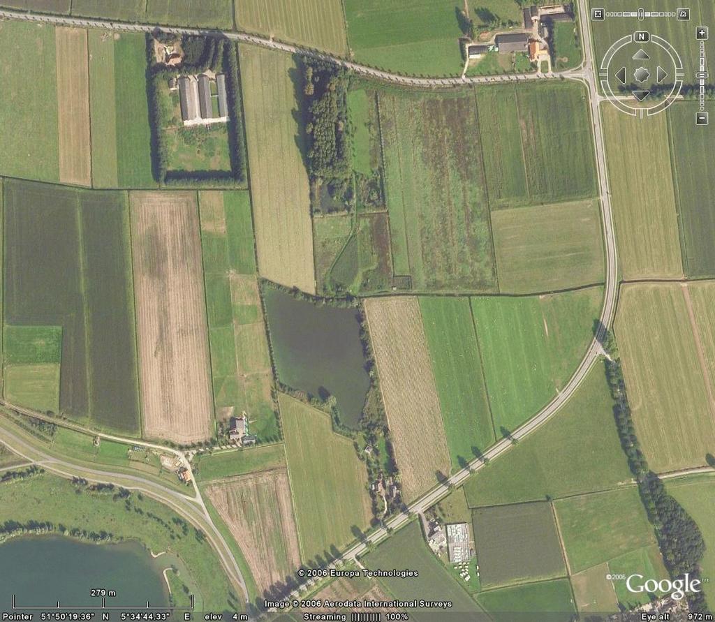 1.2 Locatie en administratieve gegevens De onderzochte terreindelen liggen ten noordwesten van Appeltern, ten zuiden van de Dijkgraaf de Leeuwweg en ten noorden en westen van de N329 (de Noord Zuid ).