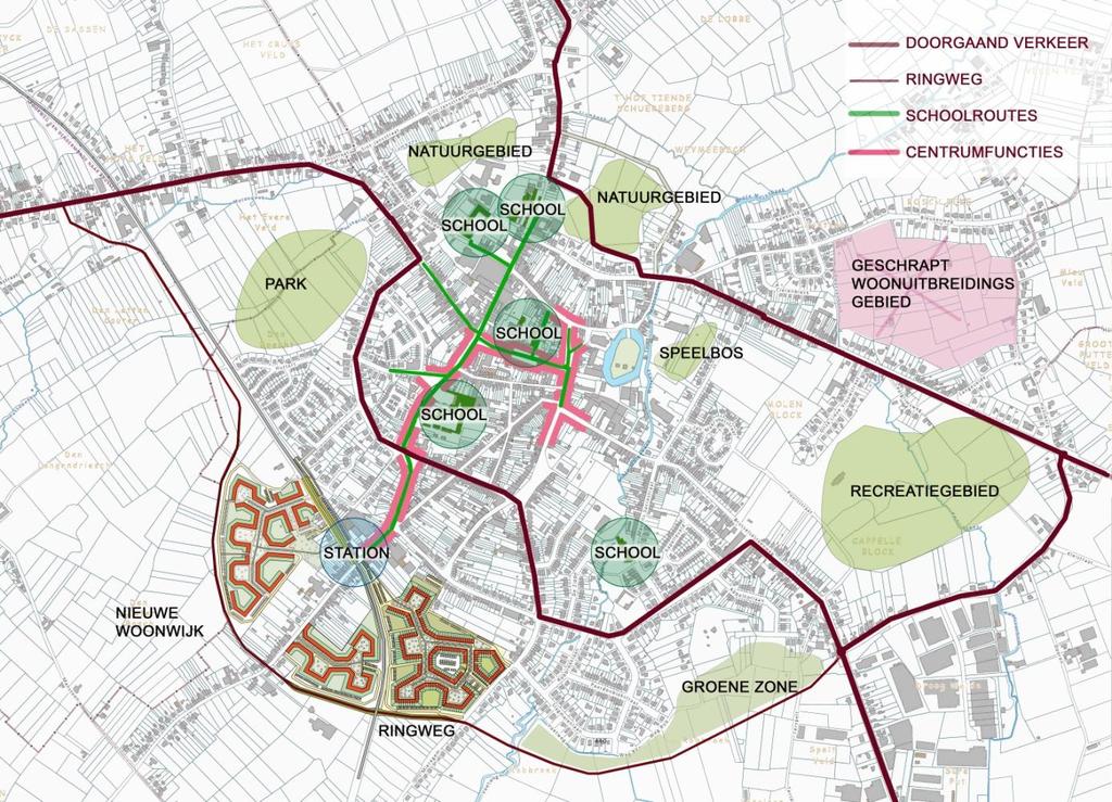 14 V.. MASTERPLAN MERCHTEM DORP - VERDICHTING VISIE 2050 PRAKTISCHE OPTIES VOOR MERCHTEM DORP HET WONEN Een 1.