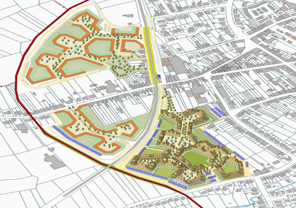 15 INBREIDING ROND DE STATIONSOMGEVNG Hoge woondichtheid gecombineerd met veel groen en veilige fietsers en voetgangers ruimten.