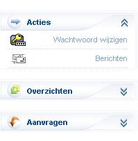 5. Acties In de linker kolom bevindt zich het actiemenu met allerlei acties die ondernomen kunnen worden in ProNet. 5.1. Wachtwoord wijzigen De eerste maal dien je in te loggen met 0 als pincode.