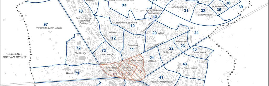 Binnenstad: Buurten 00, 01 en 02.