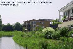 uitgangspunt bij de ontwikkeling van de ecowijk EVALanxmeer is het mengen van wonen, werken en recreatie.