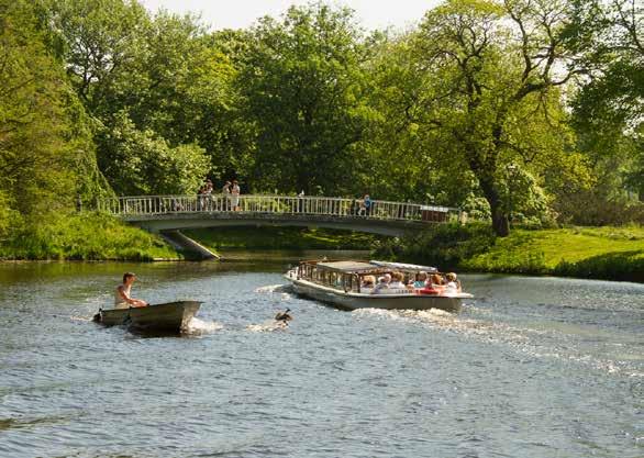 Ook de singels zelf worden onderdeel van het park, omdat ze tussen de binnenkant en de buitenkant van het park stromen.