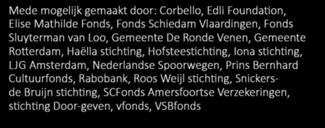 Foundation, Elise Mathilde, Sluyterman van Loo, De Ronde 1818, Iona Sluyterman van Loo, Rotterdam, Haëlla Hofstee De