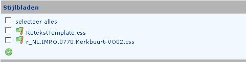 Stijlbladen Stijlbladen zorgen ervoor dat uw html of xml planteksten in de gewenste stijl gepubliceerd worden, bijvoorbeeld in de huisstijl van uw organisatie. Een stijlblad herkent u aan de extensie.