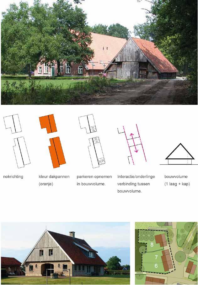 nokhoogte 10,0m 1 max. opp. aangebouwde bijgebouwen 120,0m 2 Beeldkwaliteit: Inspiratie: de grote bijschuren op de oude Twentse erven.