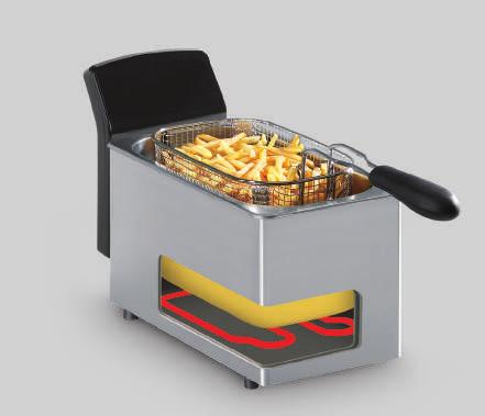 TRADITIONELE FRITEUSE FRITEUSE TRADITIONELLE Traditionele friteuse Friteuse traditionelle Traditioneel * Het verwarmingselement bevindt zich onder de kuip, niet in de olie * De kuip kan niet