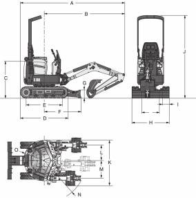 3145 Kubota / D722-E2B-BCZ-6 (TIER 2) Diesel / Vloeistof 7,4 kw 39,1 Nm 3 0,72 l 67 mm / 68 mm 12 V 40 A 12 V 1,4 kw 1375 196 2685 1899 Richting en snelheid geregeld door twee met de hand bediende