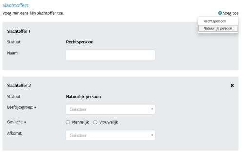 Je kiest als dienst zelf welke notatie je hier voor gebruikt (dit hoeven geen cijfers te zijn). Binc voegt automatisch de eerste letters in van de afhandelingsvorm (BEM, GD, LP, HER).