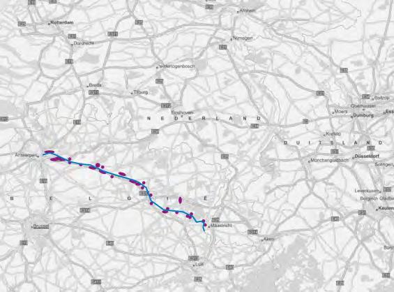 1.2 Ruimtelijke situering Het ENA situeert zich in de nabijheid van een aantal stedelijke regio s van internationaal belang, die tevens belangrijke afzetmarkten zijn binnen Noordwest-Europa.