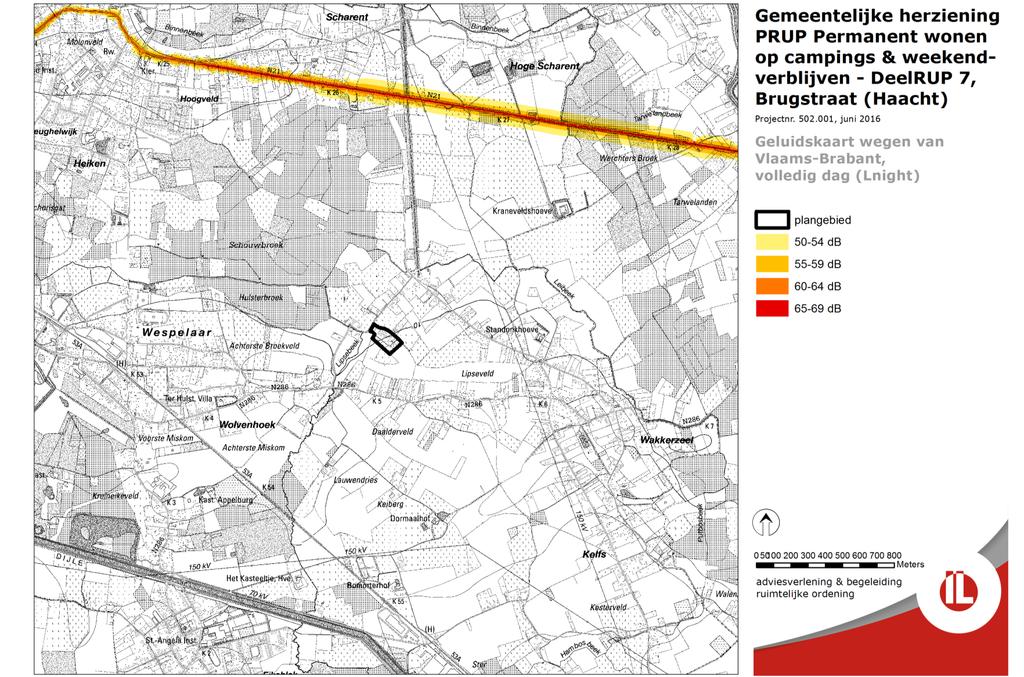 KAART 34: GELUIDSKAART WEGEN VAN VLAAMS-BRABANT